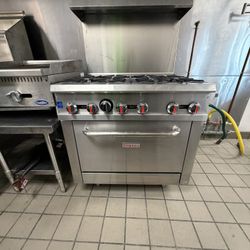 🔥 Open Box Special, 36” Commercial 6 Burner with Oven🔥