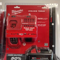 Milwaukee 8.0ah High Out Put Battery And Fast Charger