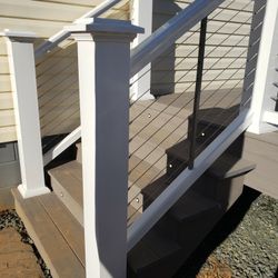 Azek Timbertech Four , 39 Inch Post Sleeves (White)