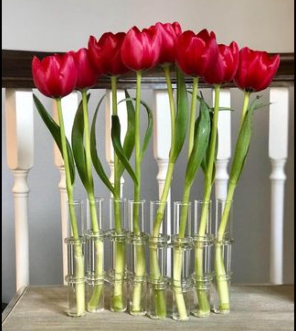 DIY 8 Crystal Glass Test Tube Plant Terrarium Vase Flower Pots Desktop Plant Terrarium for Hydroponic Plants Home Garden Wedding Decoration  New  Pick