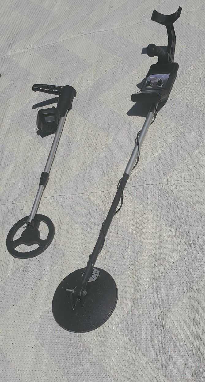 Metal detectors.