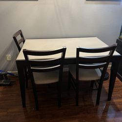 Expanding Kitchen Table With 4 Chairs