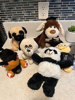 Lot of 6 Stuffed Animal Plush Toys