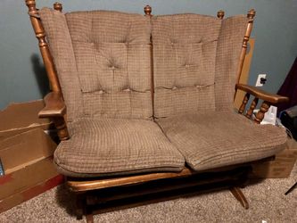 Beautiful Solid Wood Double Rocking Chair