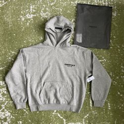 DARK OATMEAL ESSENTIALS HOODIE SIZE M