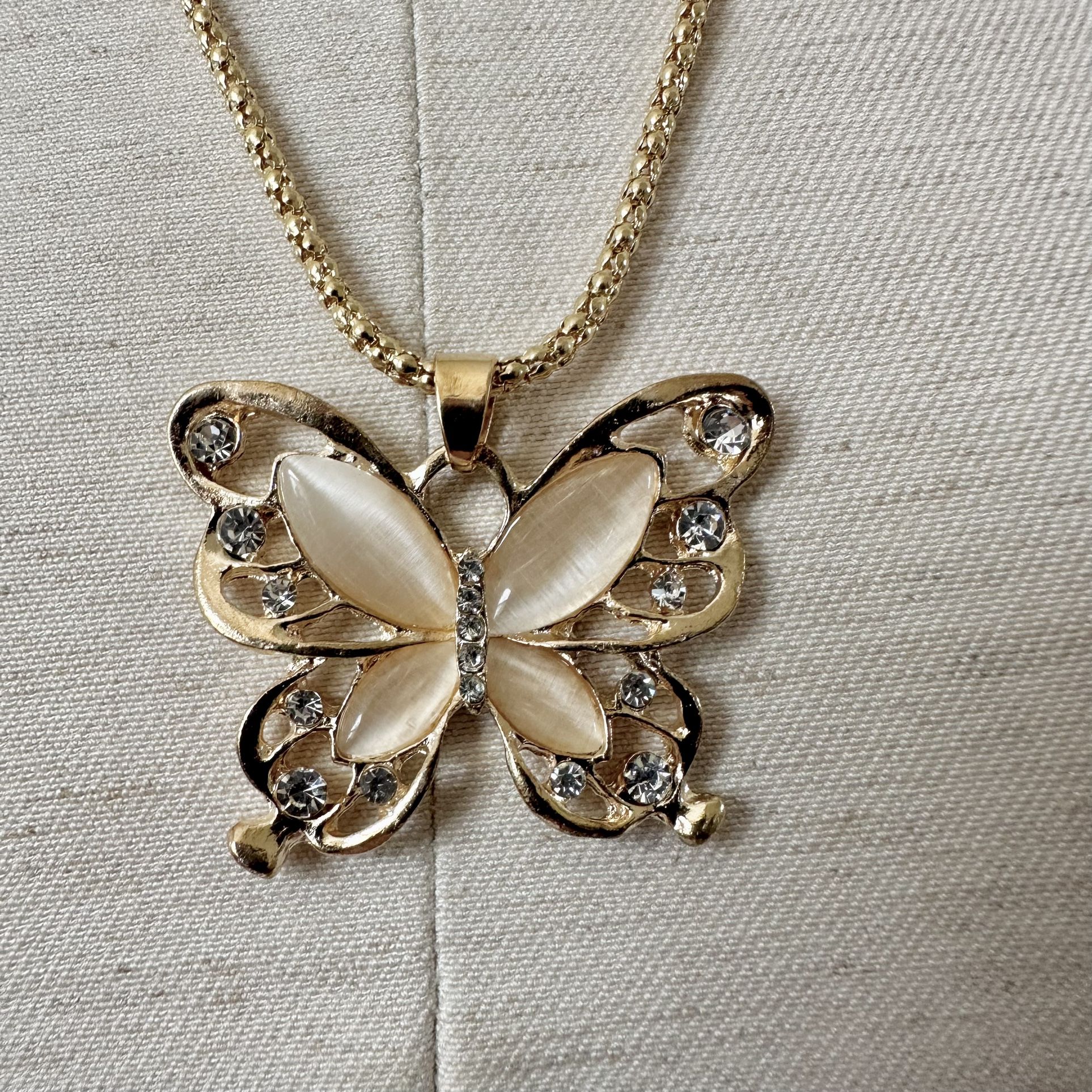 Betsey Johnson Butterfly Pendant Necklace