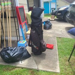 Golf Clubs and Carry Bag