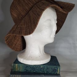 Free People Brown Knit Floppy Sun Hat