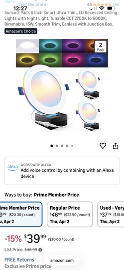 Sunco Smart Ceiling Light 