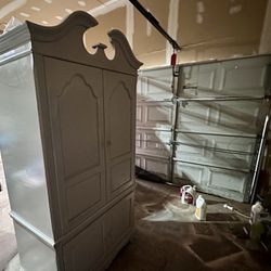 Vintage Wooden Armoire