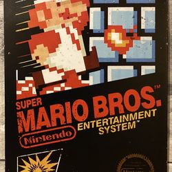 Nintendo Super Mario Decorative Metal Tin Sign Poster Retro Man Cave Game Room