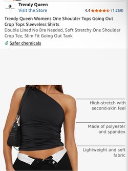 Trendy Queen One Shoulder Crop Top