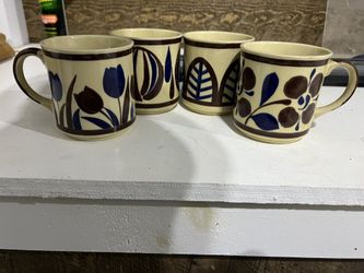 3 Handmade Coffee Mugs