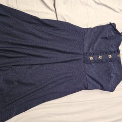 Navy Small Speechless Sundress