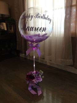 Purple light up balloon