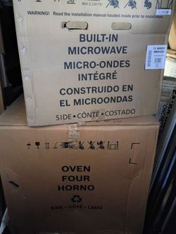 30 " combo microwave and oven 220 v electric Bosh brand, stainless steel