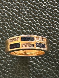 Unisex 18k gold plate ring size 8
