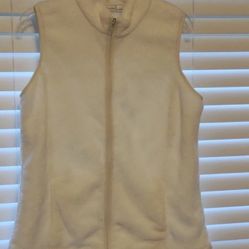 Kim Rogers solid white vest size large