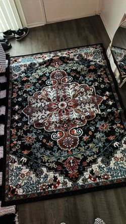 Persian-Style Medallion Area Rug