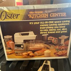 Oster Electronic KITCHEN CENTER. Rare Vintage With Original Box. Tested. Works