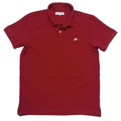 Aeropostale Polo Shirt Men’s L Red White A87 Mesh Casual Preppy Golf RN154379
