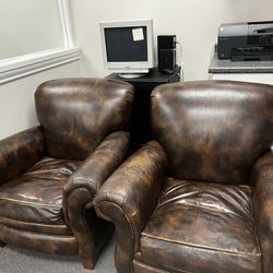 2 Leather Chairs