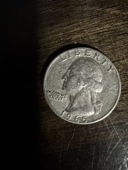 1965 Quarter No Mint Mark Double Dye