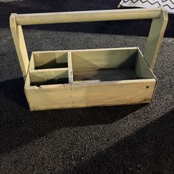 Large Wooden Toolbox 
