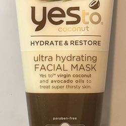 Yes To Coconut Ultra Hydrating Facial Mask New