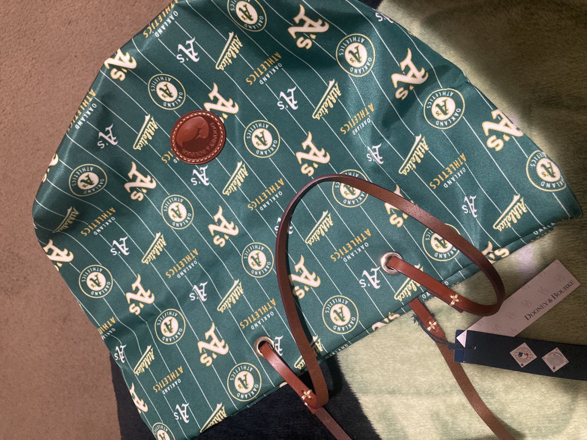 Dooney & Bourke Green Oakland A’s Tote Bag