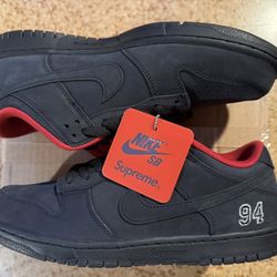 Nike Sb Dunk Supreme 94 Low Triple Black