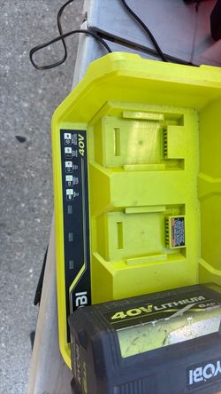 Ryobi 40V triple Battery Charger with 6Ah Battery