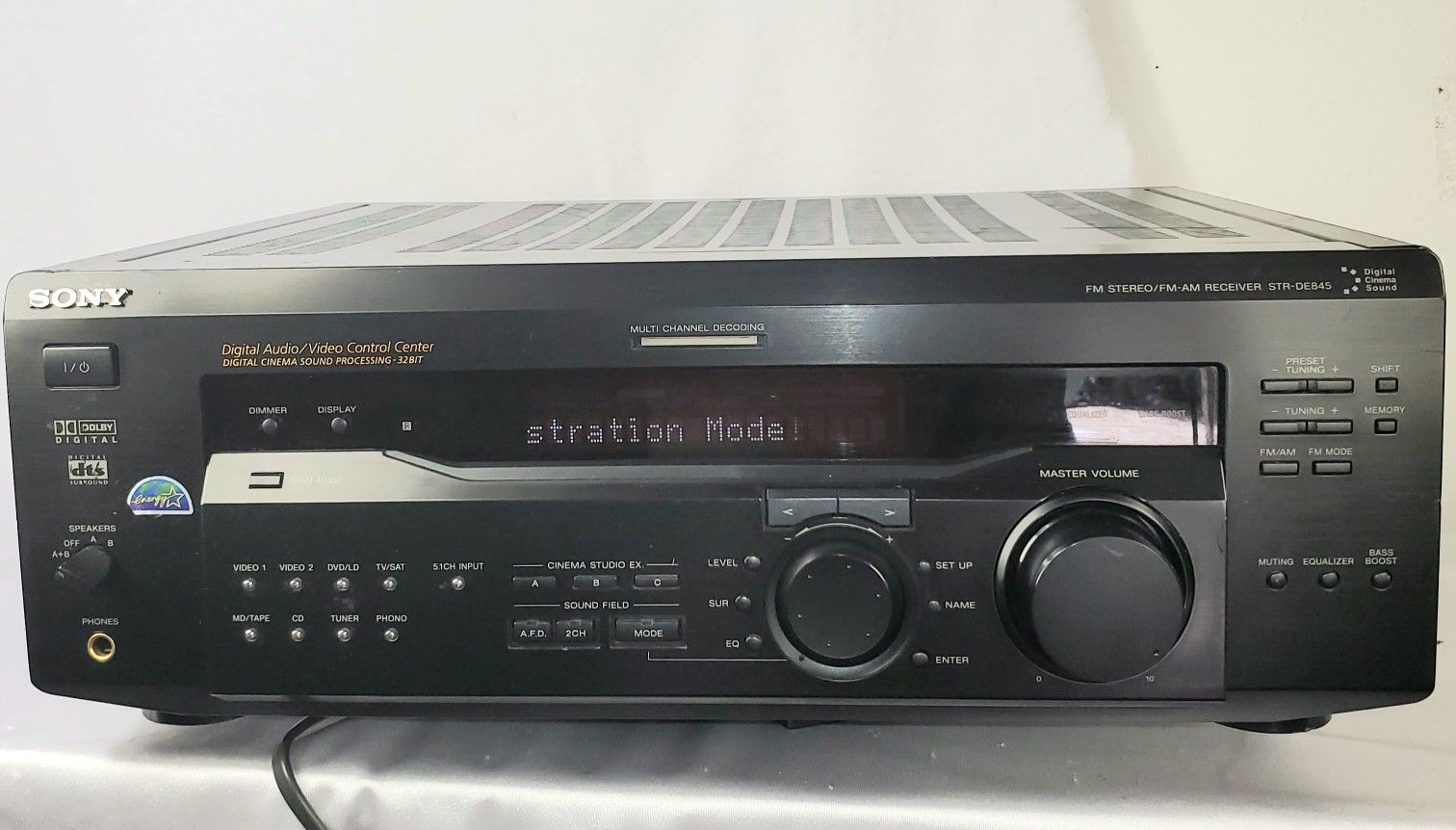 SONY STR-DE845 AM-FM STERO RECEIVER