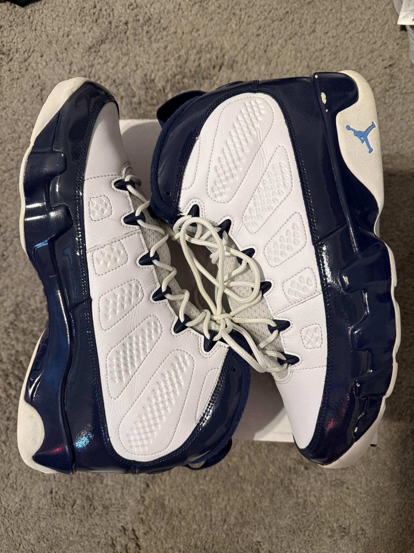 Nike Air Jordan 9 Retro Pearl UNC Size 11.5 Men’s