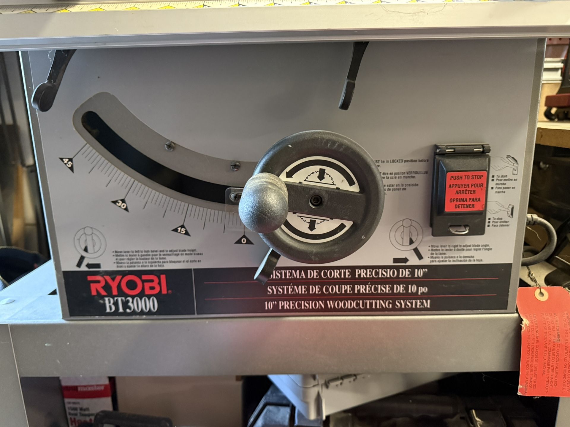 Ryobi BT3000 10" Table Saw