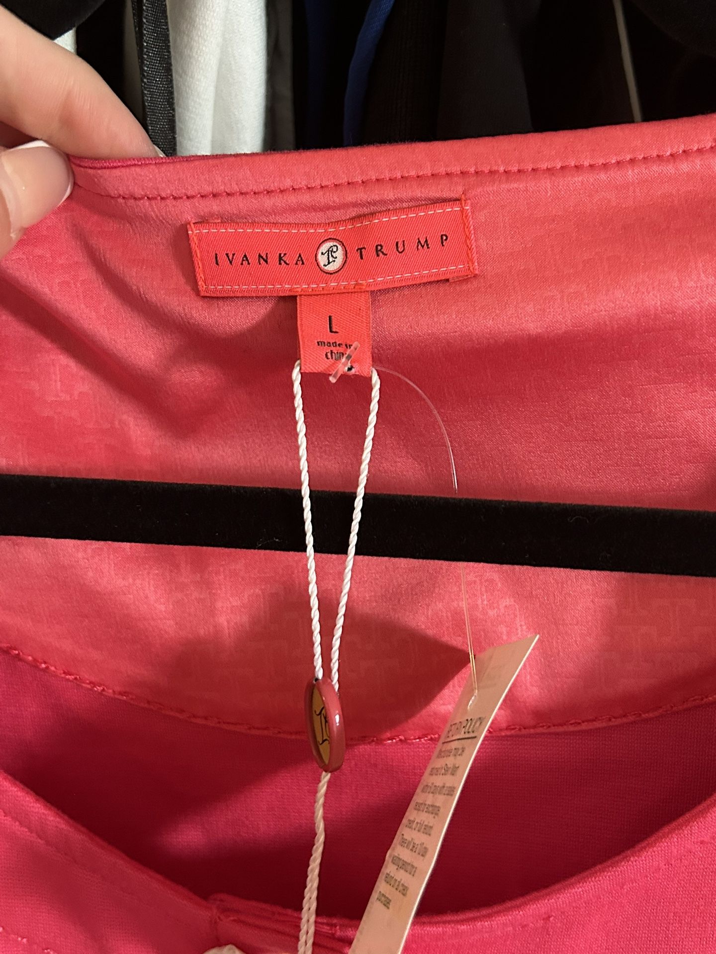 Ivanka Trump Pink Sheath Dress Cap Sleeves