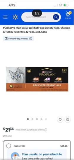 Purina Pro Plan Gravy Wet Cat Food Variety Pack ( 12 cans )