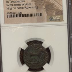 Ancient Indo-Scythian Coin (NGC Certified) – 2,000 Years Old