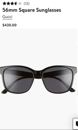 Gucci 56mm Square Sunglasses