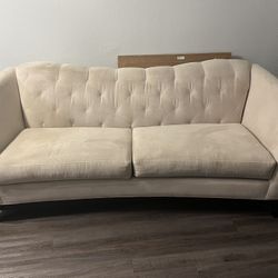 Cindy Crawford Home Cream Sofa