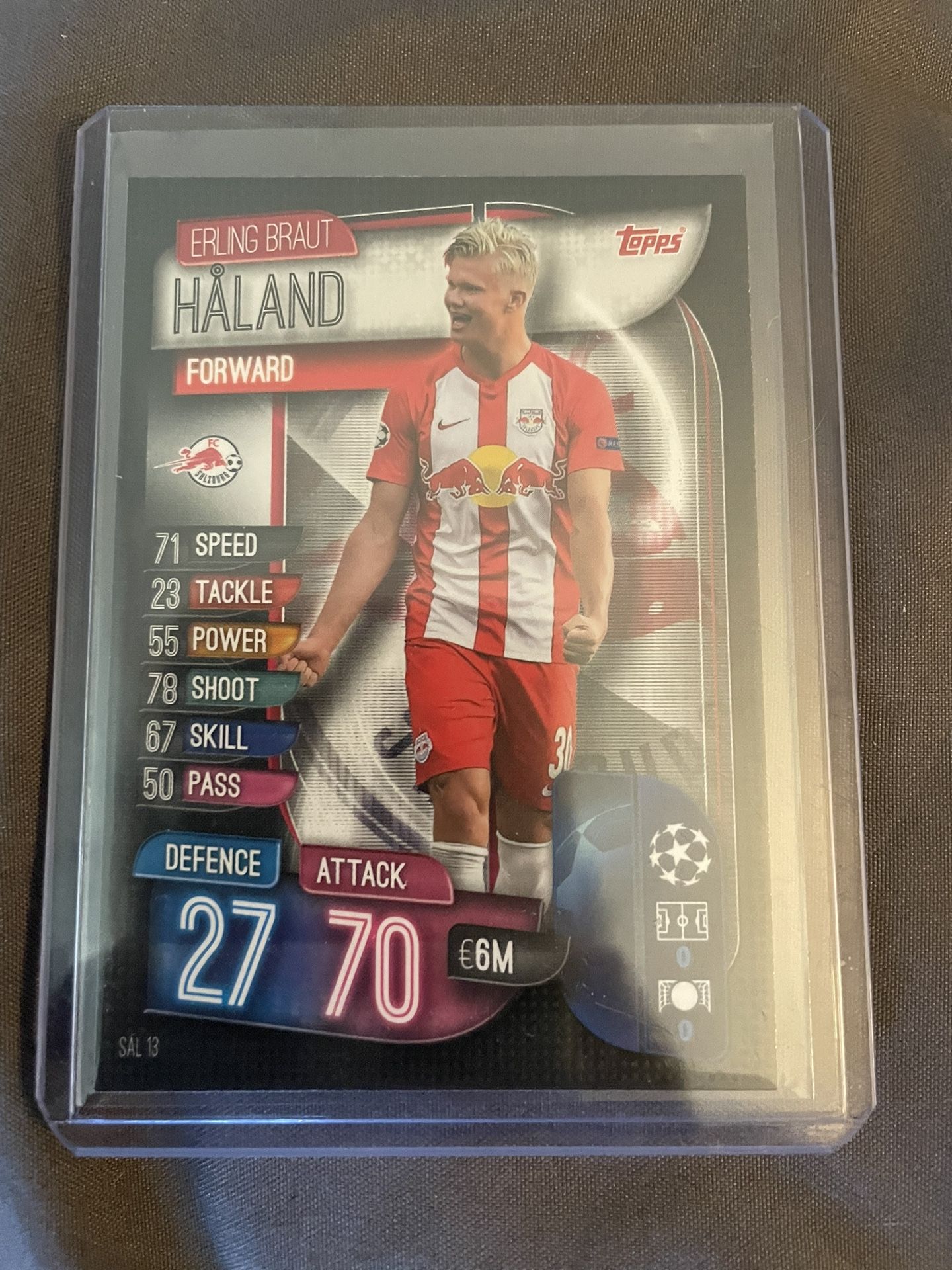 Erling Haaland Topps Match Attack Rookie Card 2019
