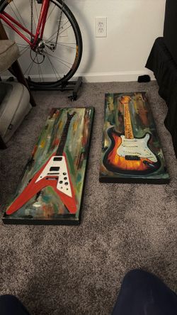 Guitar canvas art
