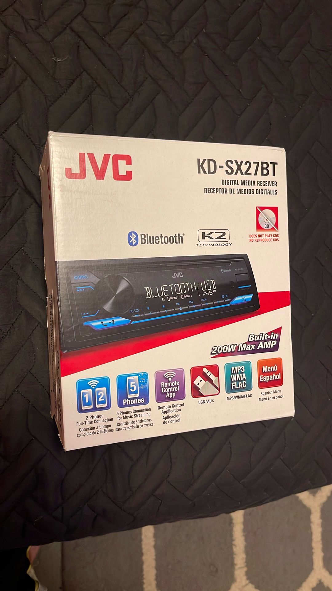 Jvc Car Stereo Brand New ! Bluetooth N Everything!
