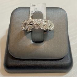 14K Designer Diamond Band .50 ct Natural Diamonds 