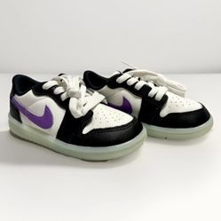 Nike Air Jordan 1 Retro Low Toddler Black Raspberry Sneakers Size 8C