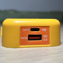 For Dewalt Batteries, USB & USB-C Charger
