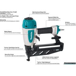 Makita Pneumatic 16-Gauge, 2-1/2 in. Straight Finish Nailer AF601
