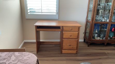 Solid wood desk