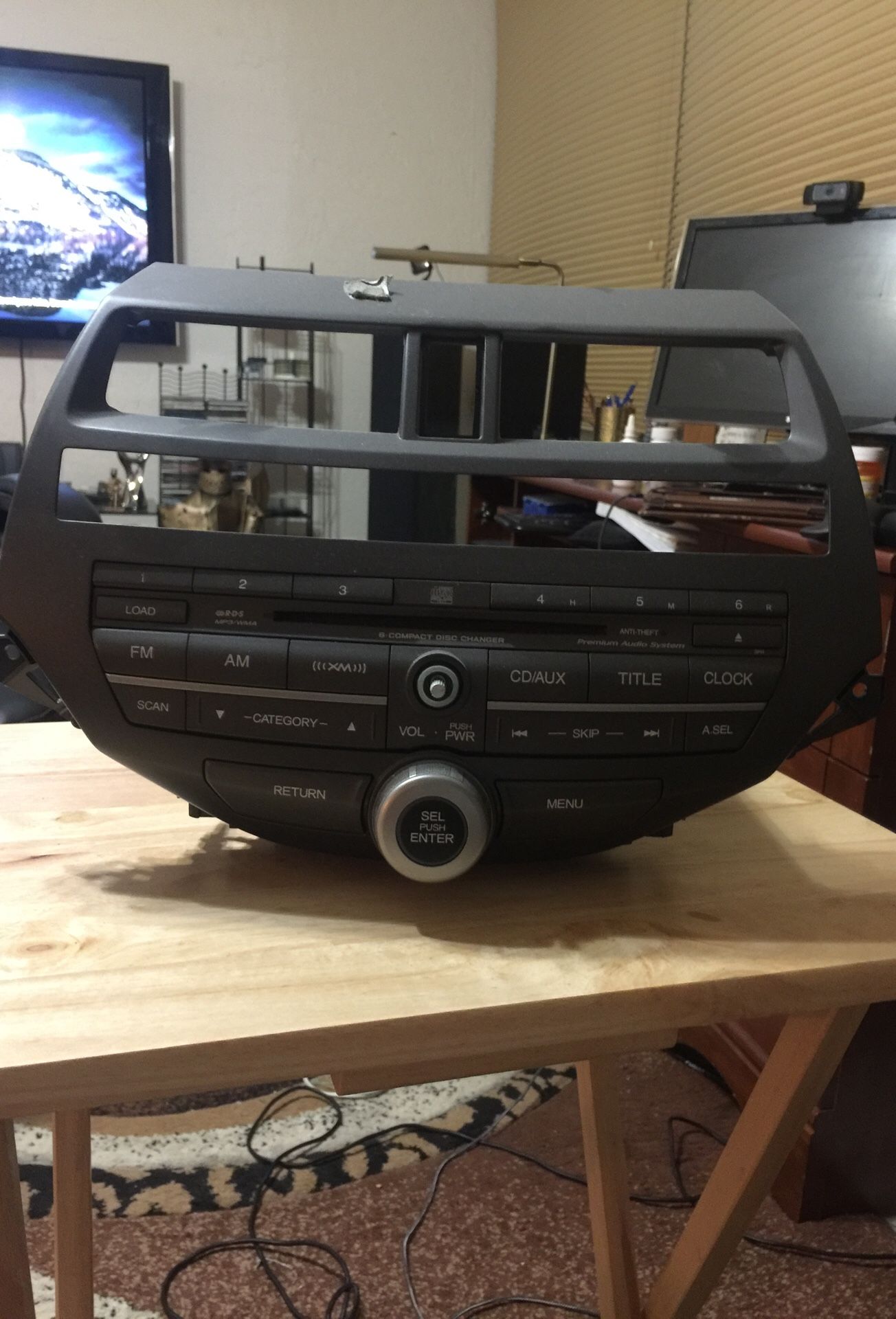 2008 Honda Accord AM/FM CD changer radio