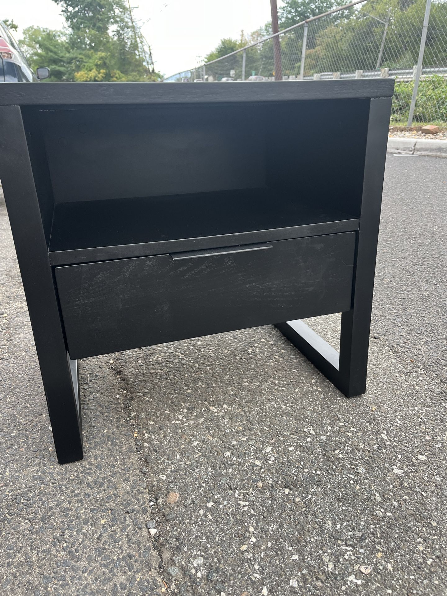 Black Matte Nightstand – Modern & Sleek